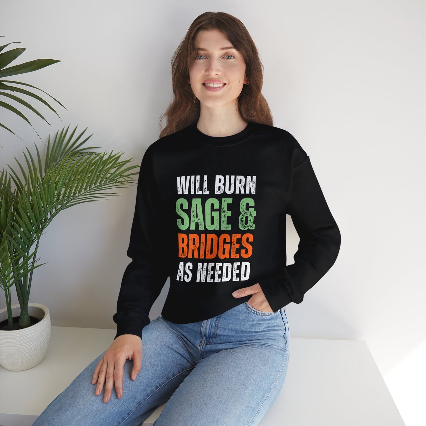 BURNING SAGE & BRIDGES SWEATSHIRT