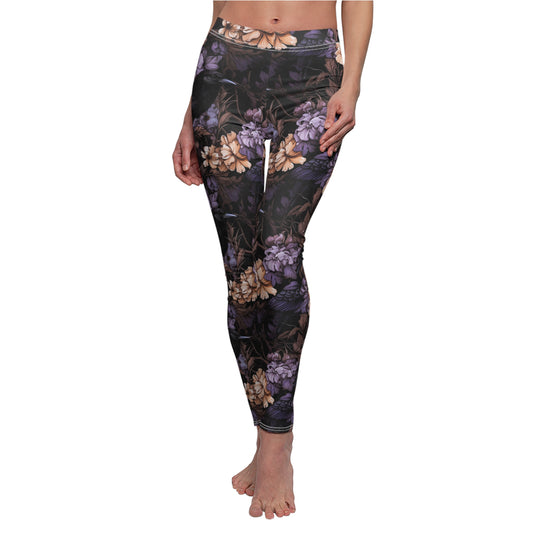 FLORAL RAVEN LEGGINGS