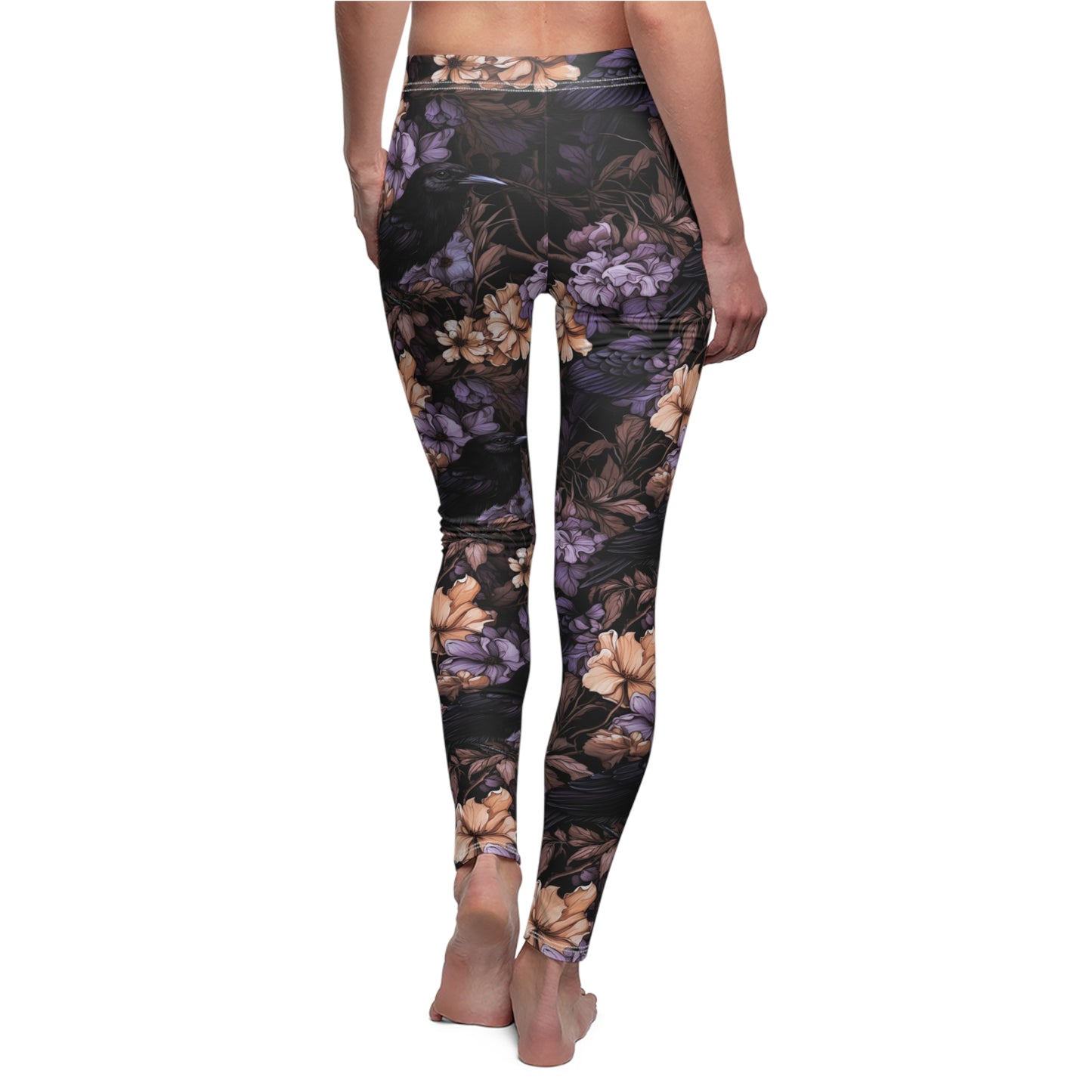 FLORAL RAVEN LEGGINGS