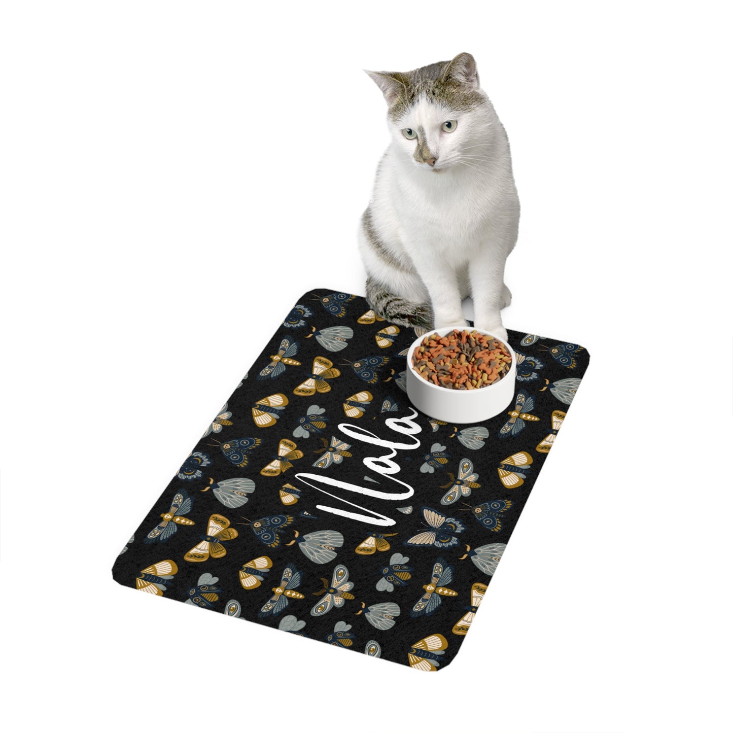 MYSTICAL MOTH PET FOOD MAT