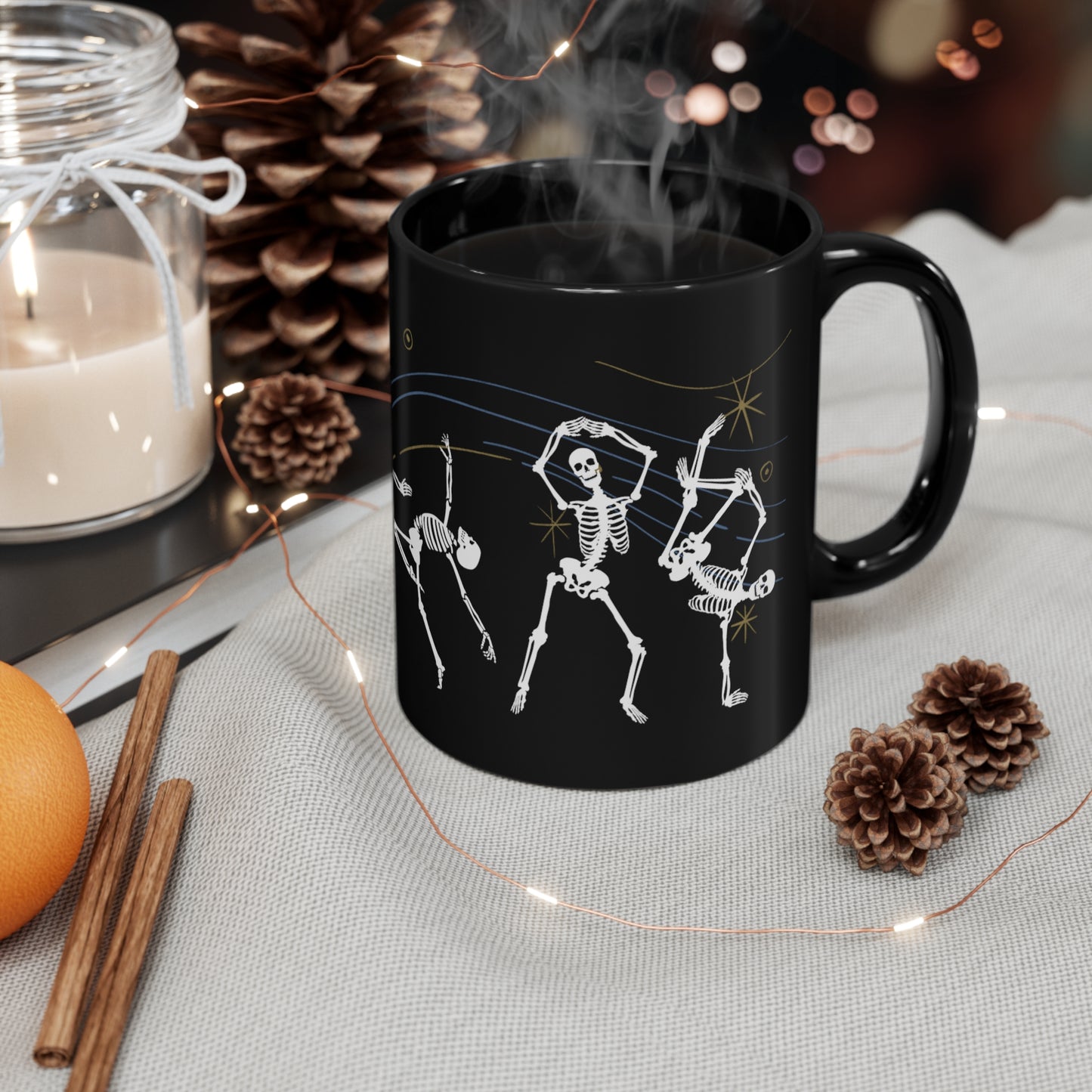 DANCING SKELETONS MUG