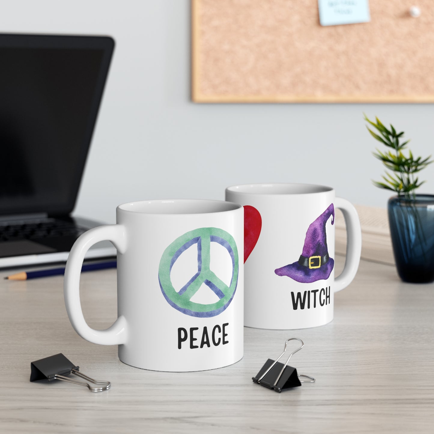 PEACE LOVE WITCH MUG