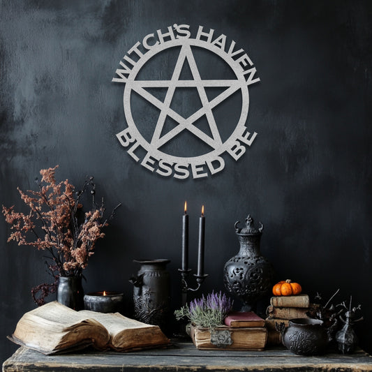 CUSTOM PENTAGRAM METAL SIGN