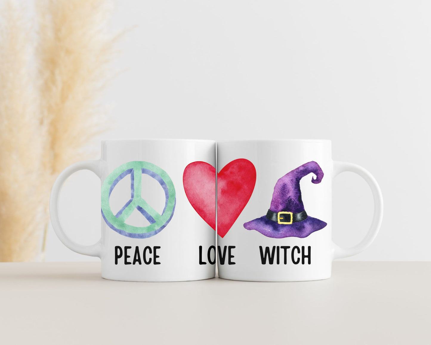 PEACE LOVE WITCH MUG