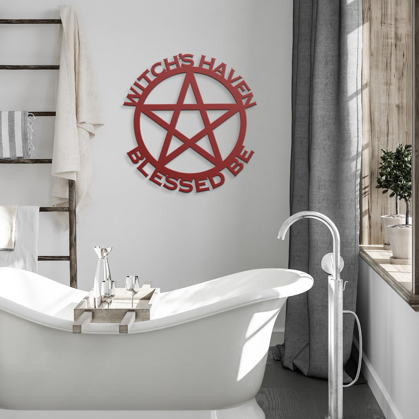 CUSTOM PENTAGRAM METAL SIGN