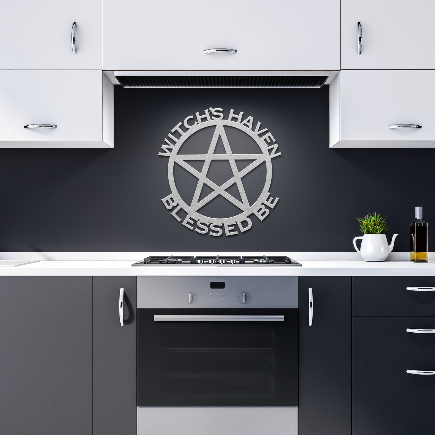 CUSTOM PENTAGRAM METAL SIGN