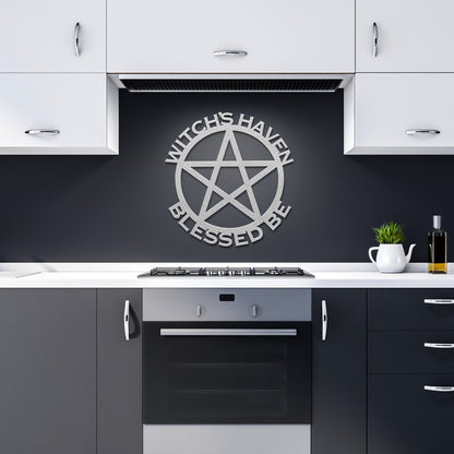 CUSTOM PENTAGRAM METAL SIGN