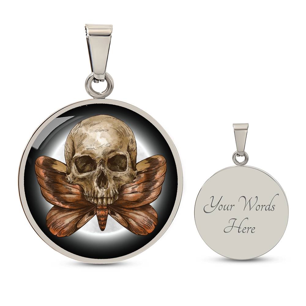 SKULL & MOTH PENDANT