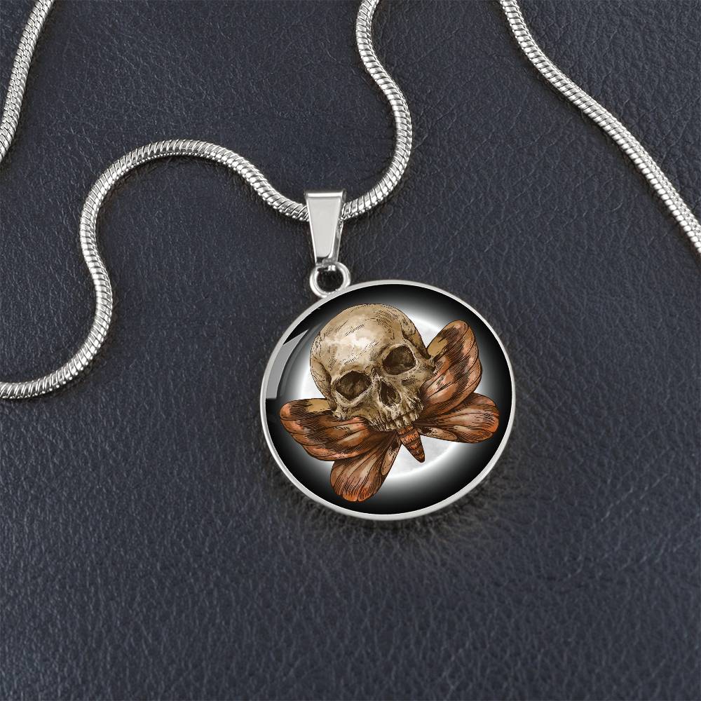 SKULL & MOTH PENDANT