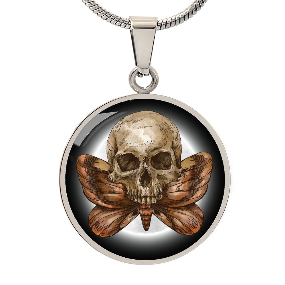 SKULL & MOTH PENDANT