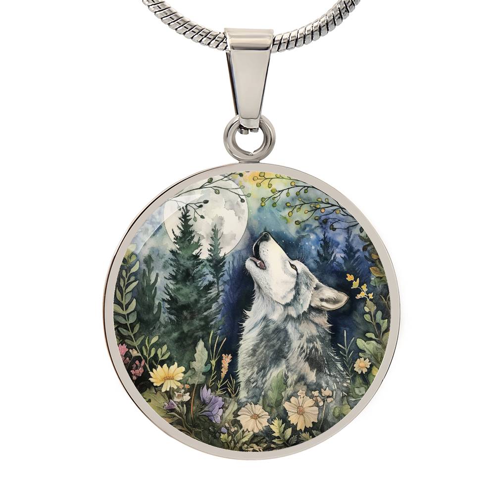 MOONLIT WOLF NECKLACE