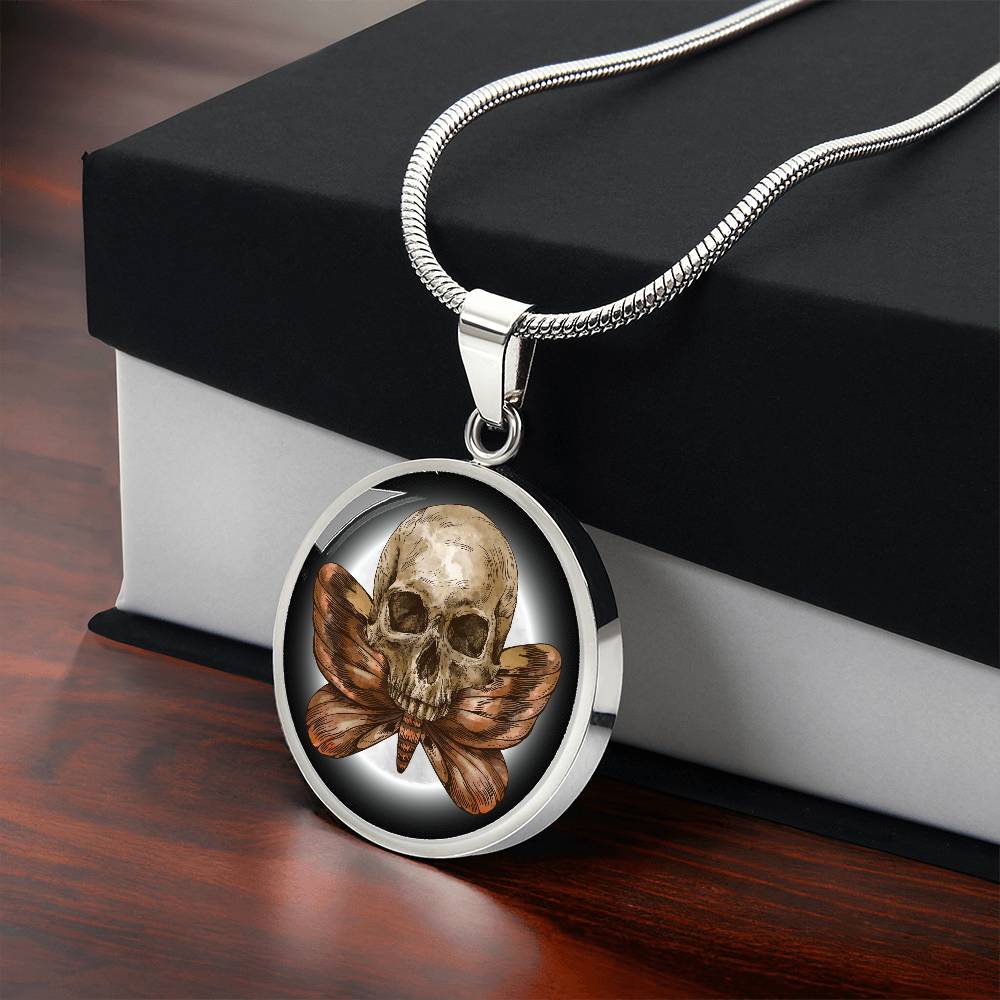 SKULL & MOTH PENDANT