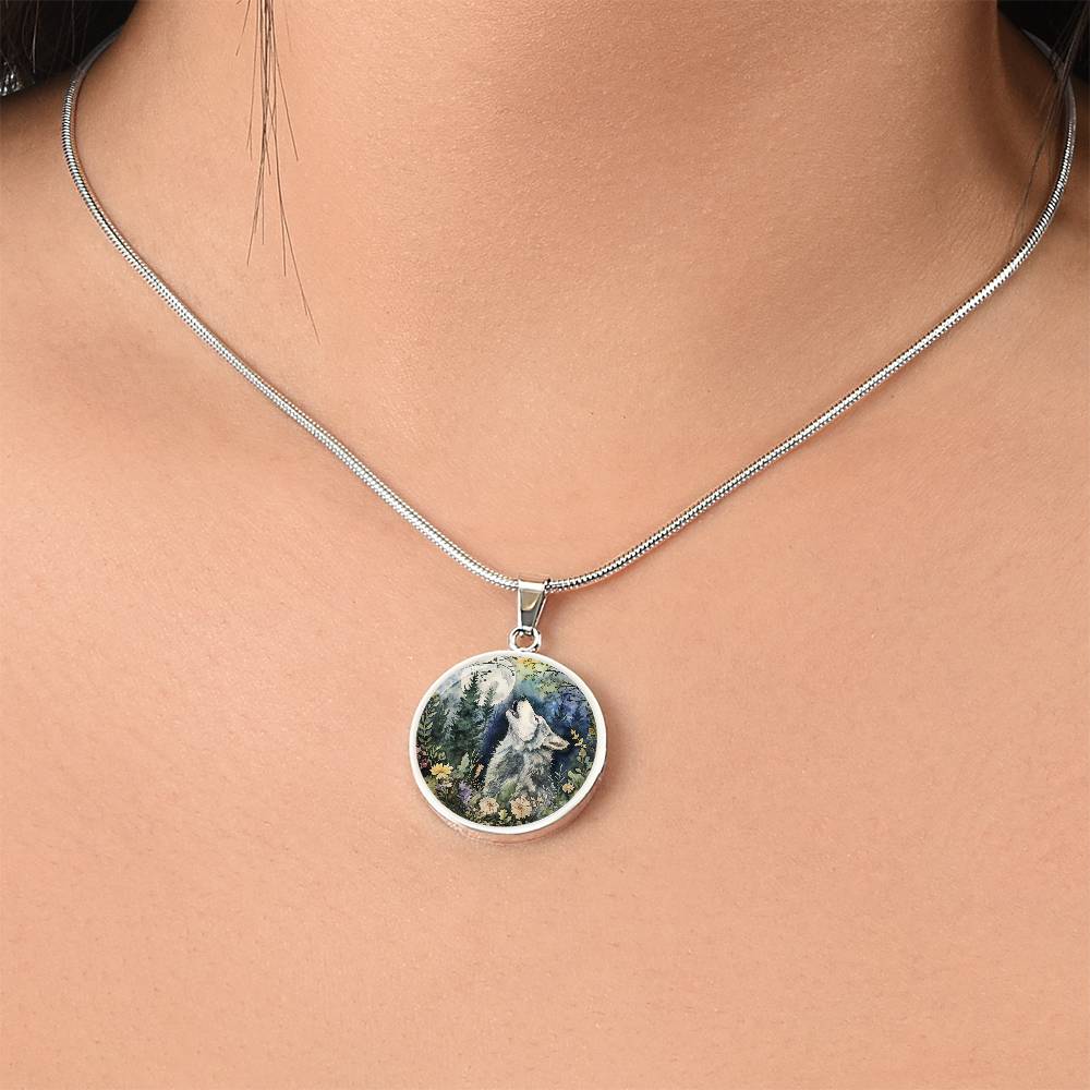 MOONLIT WOLF NECKLACE