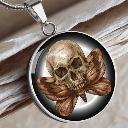 SKULL & MOTH PENDANT