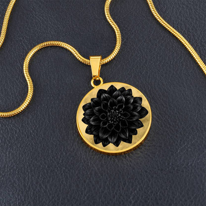 BLACK DAHLIA NECKLACE