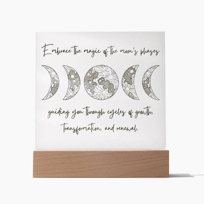 MOON PHASE ACRYLIC PLAQUE