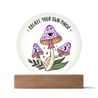 MAGIC MUSHROOM ACRYLIC PLAQUE