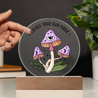 MAGIC MUSHROOM ACRYLIC PLAQUE