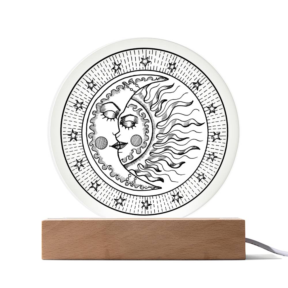 SUN & MOON ACRYLIC PLAQUE