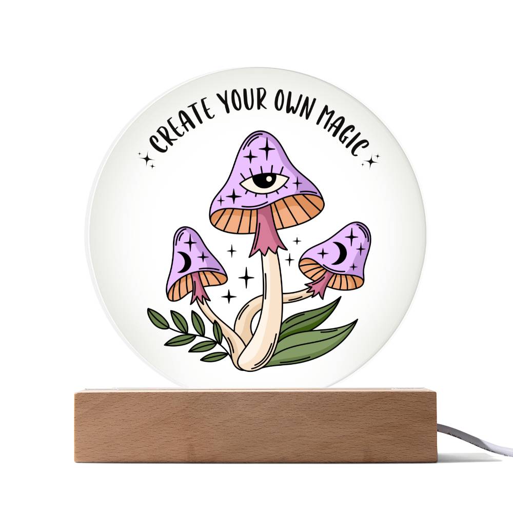 MAGIC MUSHROOM ACRYLIC PLAQUE