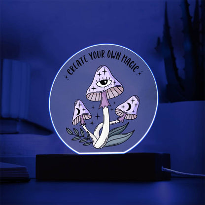 MAGIC MUSHROOM ACRYLIC PLAQUE