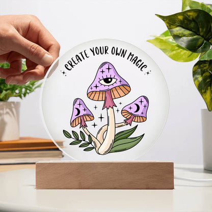 MAGIC MUSHROOM ACRYLIC PLAQUE