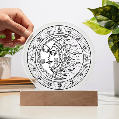 SUN & MOON ACRYLIC PLAQUE