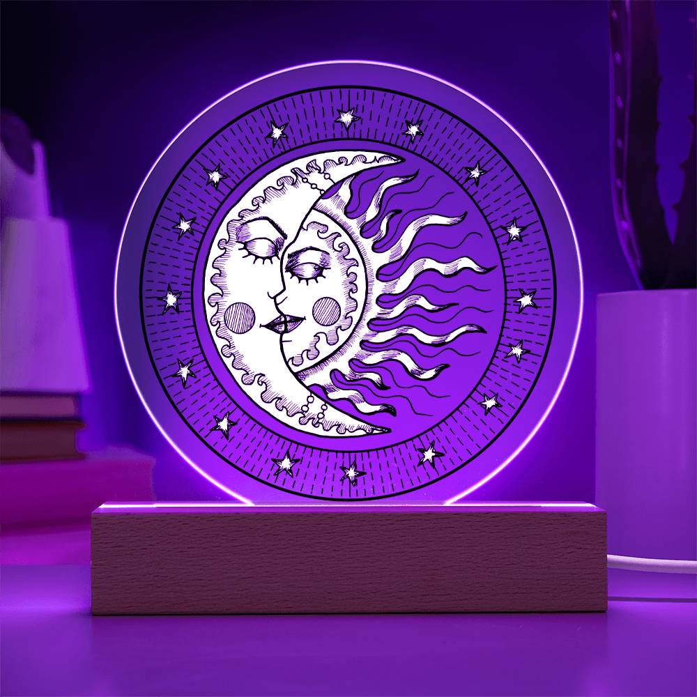 SUN & MOON ACRYLIC PLAQUE