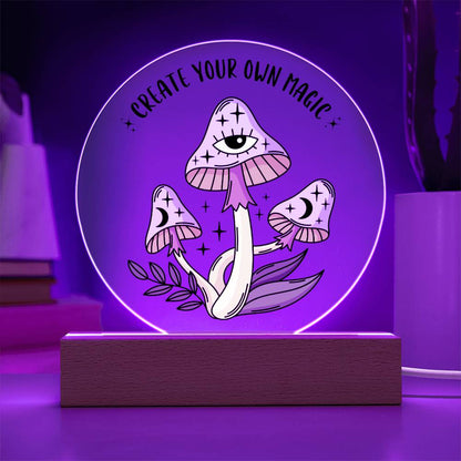 MAGIC MUSHROOM ACRYLIC PLAQUE